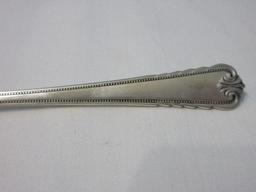 2 Rogers International Sterling Moonbeam Pattern Silverware Flat Handle Butter Spreaders