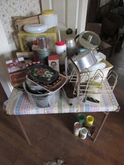 Misc. Lot - 'Ire Bin', Coca Cola Flash, Pots, Pans, Etc.