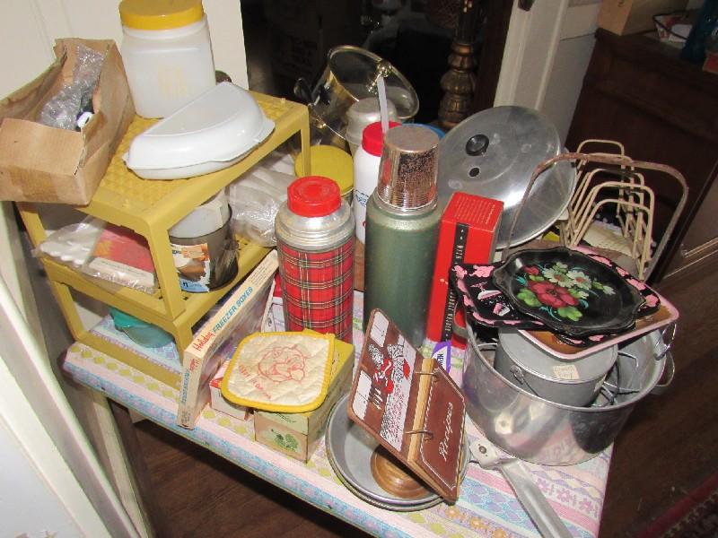 Misc. Lot - 'Ire Bin', Coca Cola Flash, Pots, Pans, Etc.