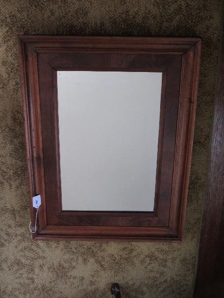Wall Mounted Mirror in Wooden Frame