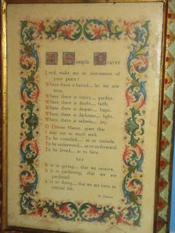 A Simple Prayer in Italian Florentine Embellished Frame