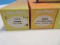 8 Player Piano Aeolian Music Rolls in Original Boxes "12th Street Rag", "Winter Wonderland"