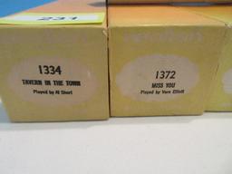 7 Player Piano Aeolian Music Rolls in Original Boxes "Miss You", "Smoke Gets In Your Eyes"