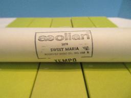5 Player Piano Aeolian Music Rolls in Original Boxes "You'll Never Know", "I Wish You Love"