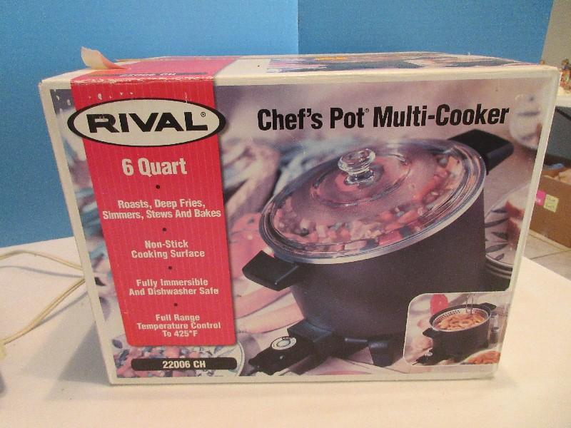 Rival Chef's Pot Multi-Cooker & Hamilton Beach 7 Speed Blender