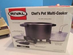 Rival Chef's Pot Multi-Cooker & Hamilton Beach 7 Speed Blender