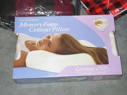 Group - Spa Sensations Memory Foam Contour Pillow Fits Standard Case