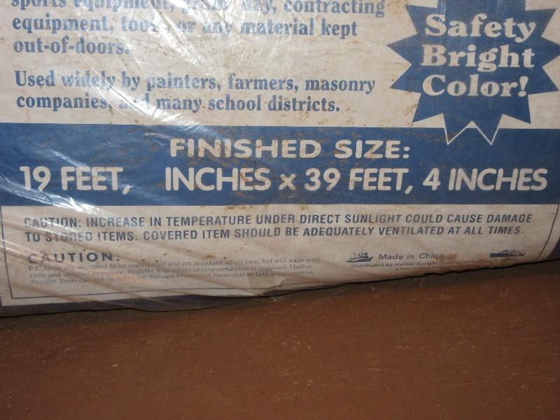 Big Top Tarpaulin 19ft New in Pack