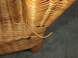 Wicker Arched Back Chair Natural Finish