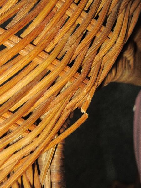 Wicker Arched Back Chair Natural Finish