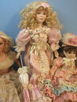 Group - Collectors Dolls Gorham Doll Collection Musical Porcelain 18 1/2" Doll "Colette"