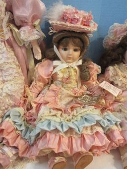 Group - Collectors Dolls Gorham Doll Collection Musical Porcelain 18 1/2" Doll "Colette"