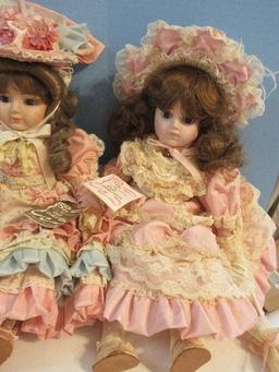 Group - Collectors Dolls Gorham Doll Collection Musical Porcelain 18 1/2" Doll "Colette"