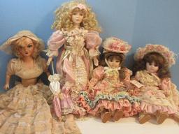Group - Collectors Dolls Gorham Doll Collection Musical Porcelain 18 1/2" Doll "Colette"