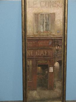 Manning Vintage Storefronts "Cheese & Wine Cafe" Fine Print Art