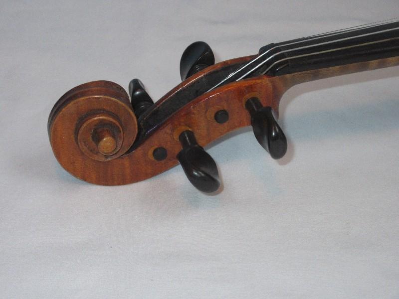 Fine Old Violin Fiddle Tiger Maple Back/Sides & Spruce Wood Top Plate w/ Bow, Strings