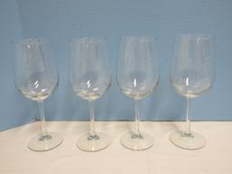 Collection Wine Crystal Stemware Hand Blown Set of 4 Large Bordeaux 9 1/4" & Others