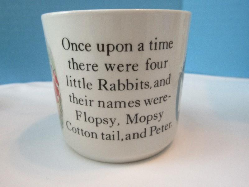 3 Piece - Set Wedgwood China Peter Rabbit Nursery Set Beatrix Pottery Design