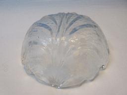 Orrefors Sweden Crystal Eden Pattern Embossed Leaf Design 5 1/2" Small Fruit Dessert Bowl
