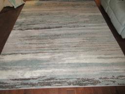 Central Oriental Natco Home Fashions Structures Still Water Collection Multi-Color Variation
