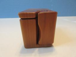 Master Craftsman Carpenter Wood Puzzle Trinket Box
