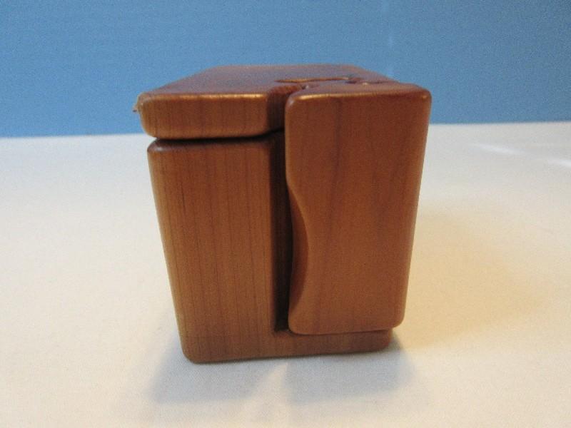 Master Craftsman Carpenter Wood Puzzle Trinket Box