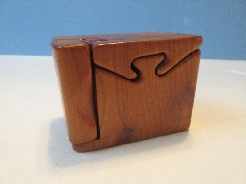 Master Craftsman Carpenter Wood Puzzle Trinket Box