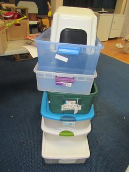 Plastic Bin Lot