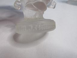 M.I. Hummel Goebel Crystal Collection Figurines 3 3/4" Visiting, 3 1/2" Meditation,