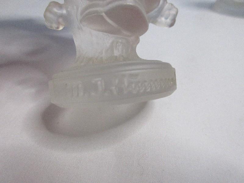M.I. Hummel Goebel Crystal Collection Figurines 3 3/4" Visiting, 3 1/2" Meditation,