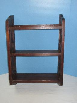 Depression Era Pine Wall Decor Etagere 3 Tier Display Shelf
