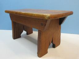 Rustic Walnut Step Stool