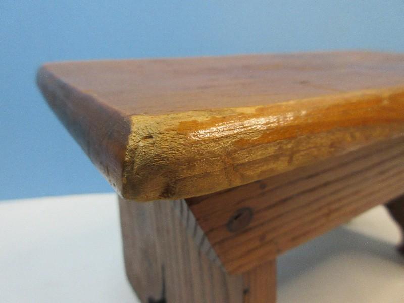Rustic Walnut Step Stool