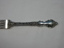 4 pc. International Sterling Silver Du Barry Pattern Flatware Heavy Repousse Floral and Scroll