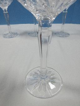 Set 4 Waterford Crystal Marquis Collection Brookside Pattern 8 5/8" All Purpose Wine Stemware