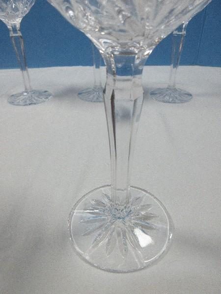 Set 4 Waterford Crystal Marquis Collection Brookside Pattern 8 5/8" All Purpose Wine Stemware