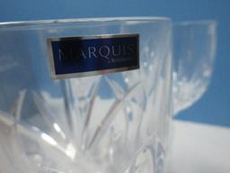 Set 4 Waterford Crystal Marquis Collection Brookside Pattern 8 5/8" All Purpose Wine Stemware