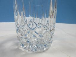 Set of 4 Gorham Crystal Lady Anne Signature Pattern 4" Double Old Fashioned Tumblers