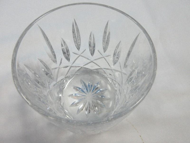Set of 4 Gorham Crystal Lady Anne Signature Pattern 4" Double Old Fashioned Tumblers
