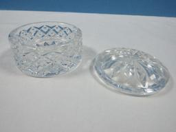 Waterford Crystal 2001 Round 2 pc. Keepsake Box In Original Box NIB