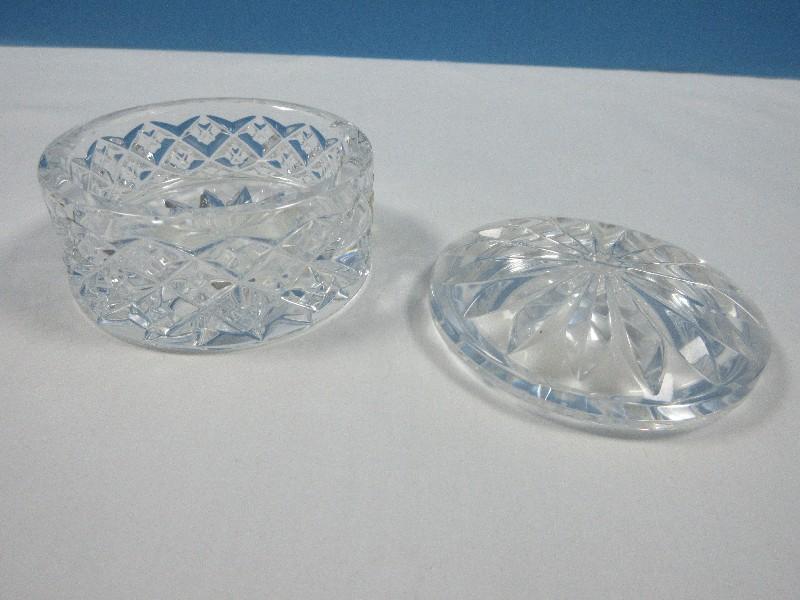 Waterford Crystal 2001 Round 2 pc. Keepsake Box In Original Box NIB