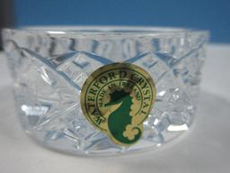 Waterford Crystal 2001 Round 2 pc. Keepsake Box In Original Box NIB