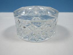 Waterford Crystal 2001 Round 2 pc. Keepsake Box In Original Box NIB