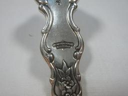 4 pc. International Sterling Silver Du Barry Pattern Flatware Heavy Repousse Floral and Scroll