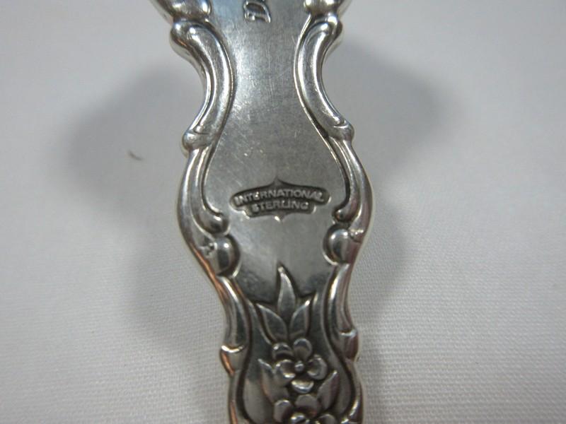 4 pc. International Sterling Silver Du Barry Pattern Flatware Heavy Repousse Floral and Scroll