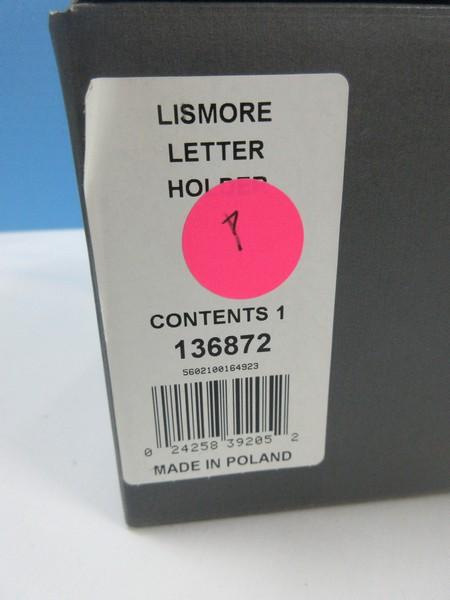 Waterford Crystal Lismore Pattern Letter Holder In Original Box