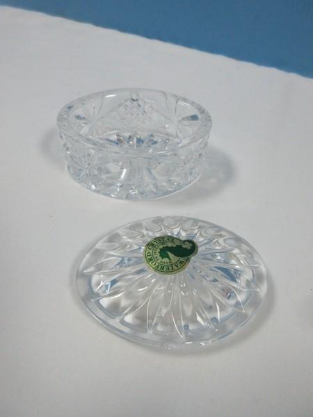 Waterford Crystal Enrollment Oval Box 2 pc. And "With Love" 2" x 3" Picture Frame