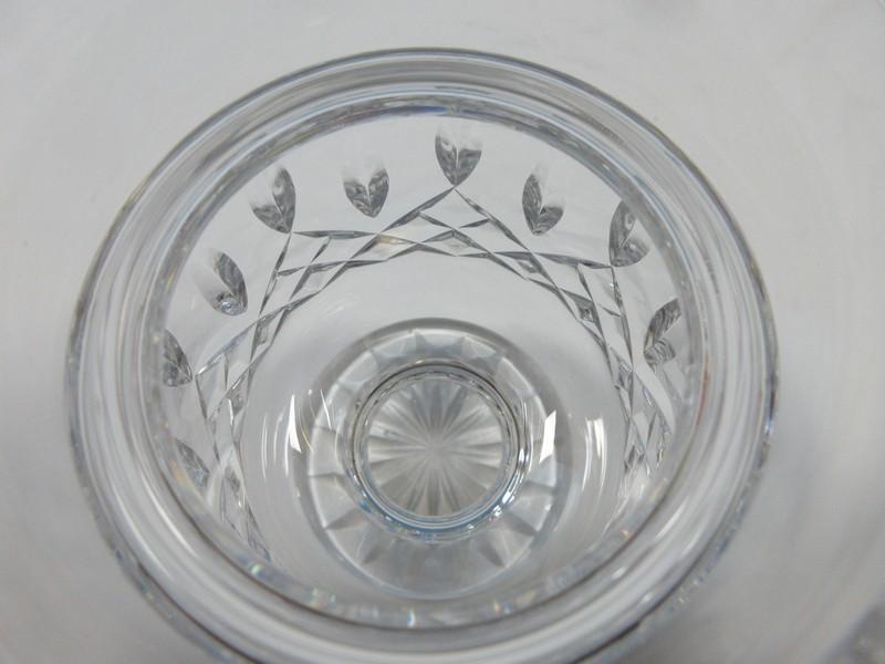 Waterford Crystal Lismore Pattern Jam/Jelly and Lid 5 3/4" Footed Jar with Tall Knob