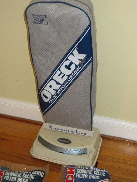 Oreck XL2 Upright Vacuum X-Tended Life Celco Hypo-Allergenic Plus w/14 Bags