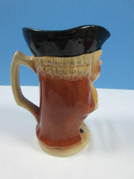 2 Collectors Figural Toby Jug Pitchers 7 1/2" Old English Man 2/ Pitcher and Stein